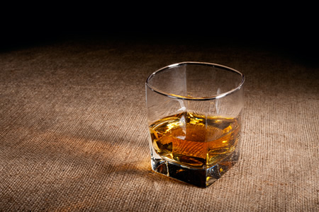 Scotch whisky on canvas